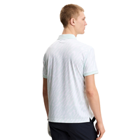Groothandel op maat bedrukte ademende snel drogende vocht afvoerende performance 1-delige 230 gram heren mock neck golf poloshirt