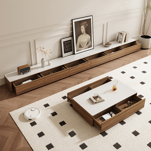 Panneau en bois de haute qualité Style salon <span class=keywords><strong>TV</strong></span> Stands en bois moderne Cabinet Table Meubles - Product Image 5