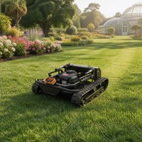 Tondeuse robot RC à moteur essence 4 temps 22 CV, autopropulsée tout-terrain pour la coupe de l'herbe dans les vergers et les fermes