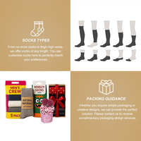 Chaussettes en tricot respirantes personnalisées avec logo sur le revers, boîte cadeau amusante, lapin de dessin animé mignon, petit canard jaune, décontractées pour femmes et enfants