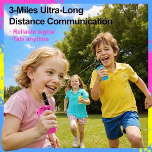 Walkie Talkies SANJOIN para Niños de 4 Años, Multicolores, Juguete para Acampar al Aire Libre, Alcance de 3 Millas, para Niños y Niñas de 4 a 6 Años, Regalos - Product Image 4