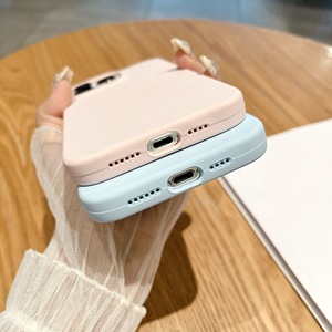 Coque de téléphone magnétique intégrée pour Apple 17, pour iPhone 16, couleur bonbon simple, 15 grands trous, 14 coques de protection - Product Image 5