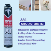 Colle monocomposant en mousse de polyuréthane TIAN JIAN A24 900g 750ml pour portes en bois, travaux de menuiserie et décoration intérieure