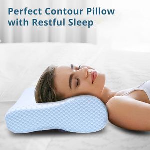 Almohadas Cervicales Ergonómicas, Almohada de Espuma Viscoelástica con Contorno para el Dolor de Cuello, Almohadas Ortopédicas para Dormir de Lado - Product Image 4