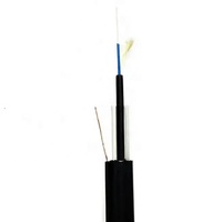 Cable de Fibra Óptica Monomodo Plano Tonable G652D FTTH de 2, 6 y 12 Hilos con Membra de Refuerzo FRP