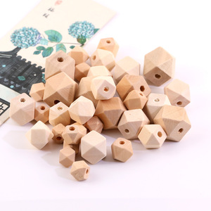 Natural Wood Octagonal Beads 10MM 12MM 14MM 15MM 16MM 18MM 20MM For <b>Bracelet</b> Making DIY Jewelry Accessories - Product Image 2