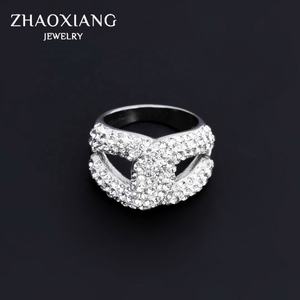 Anillos con Incrustaciones de Circonitas Cúbicas para Mujer, Joyería de Compromiso para Fiestas, Anillo de Dedo de Acero Inoxidable de Alta Calidad - Product Image 5