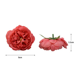 Dongchen Crafts Simulated Peony Flower 9 Cm Silk Base Flower <b>Wedding</b> Home Decor Dance <b>Props</b> - Product Image 5