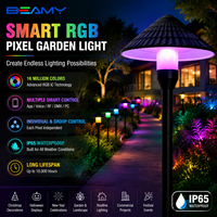 Luz LED RGB IP65 Impermeable para Exteriores, Iluminación LED Programable con Control por Aplicación, Luz LED para Decoración de Paisajes y Edificios