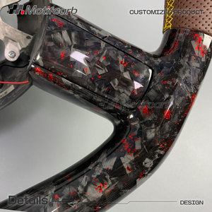 Volante LED de Fibra de Carbono Forjado Rojo Personalizado para Chrysler 300 300C Sedan Series Models SRT SRT8 Touring 2005-2010 - Product Image 4