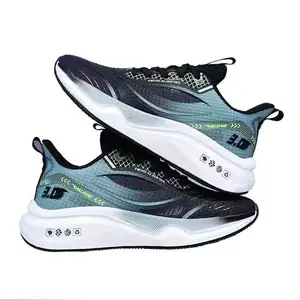Fashion Shoes Men Thick Soles Soft Cushioned Running Sneakers Flying Knit Lightweight Outdoor Sports Tennis Shoes For Men