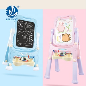 Bemay giocattolo per bambini in plastica a doppio lato lavagna, <span class=keywords><strong>piede</strong></span> lungo tavolo da <span class=keywords><strong>disegno</strong></span> magnetico giocattolo con supporto per bambini - Product Image 5