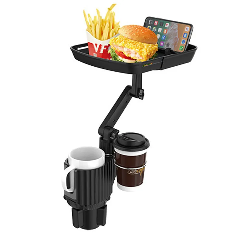 Suit 16-40Oz Bottle Organizer Tray Car Cup Drink Holder Expander Adapter Detachable Car Cup Phone Mount Holder Food Tray For Car
