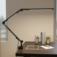 Lampe de bureau LED électrique portable de style nordique moderne, double lumière, commande tactile, flexible, simple, pour chambre, bureau, pliable