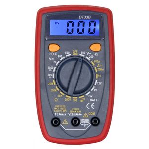 DT33B มิเตอร์ขนาดเล็กพร้อมไฟแบ็คไลท์สำหรับอ่านค่าในสภาพการทำงานที่มืดพร้อมไฟแบ็คไลท์สีน้ำเงิน อะโวมิเตอร์ มิเตอร์อเนกประสงค์ - Product Image 1