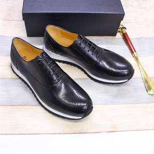 Zapatos Casuales de Cuero para Hombre, Tallas Grandes 38-47, Calzado Cómodo con Cordones de Cuero Genuino - Product Image 4