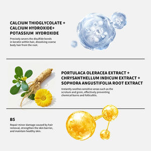 Crema Depilatoria Íntima para Hombres OEM ODM, Indolora, Suave y Eficaz para Eliminar el Vello Corporal Masculino No Deseado - Product Image 6