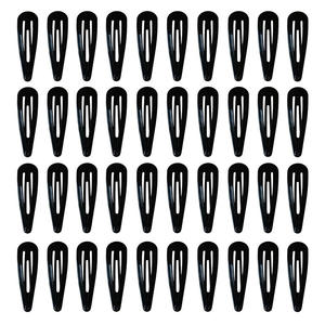 40 Piezas <span class=keywords><strong>de</strong></span> Pasadores para el <span class=keywords><strong>Cabello</strong></span> Pintados <span class=keywords><strong>de</strong></span> Negro <span class=keywords><strong>de</strong></span> 5 cm para Niños, Exclusivo Transfronterizo para 2026, Aleación Colorida Negra, Venta al por Mayor para Fiestas - Product Image 1