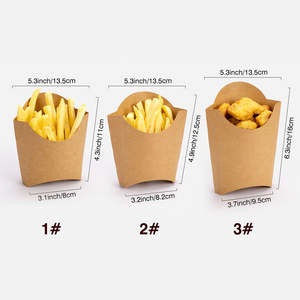 Logotipo personalizado de fábrica para llevar comida Snack Churros Fish and Chips caja de papel, embalaje personalizado para llevar cargado caja de patatas fritas - Product Image 3