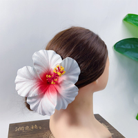 Fleur d'hibiscus artificielle en mousse EVA, grande taille, vente en gros d'usine, élégante, style hawaïen, pour fêtes sur les îles tropicales