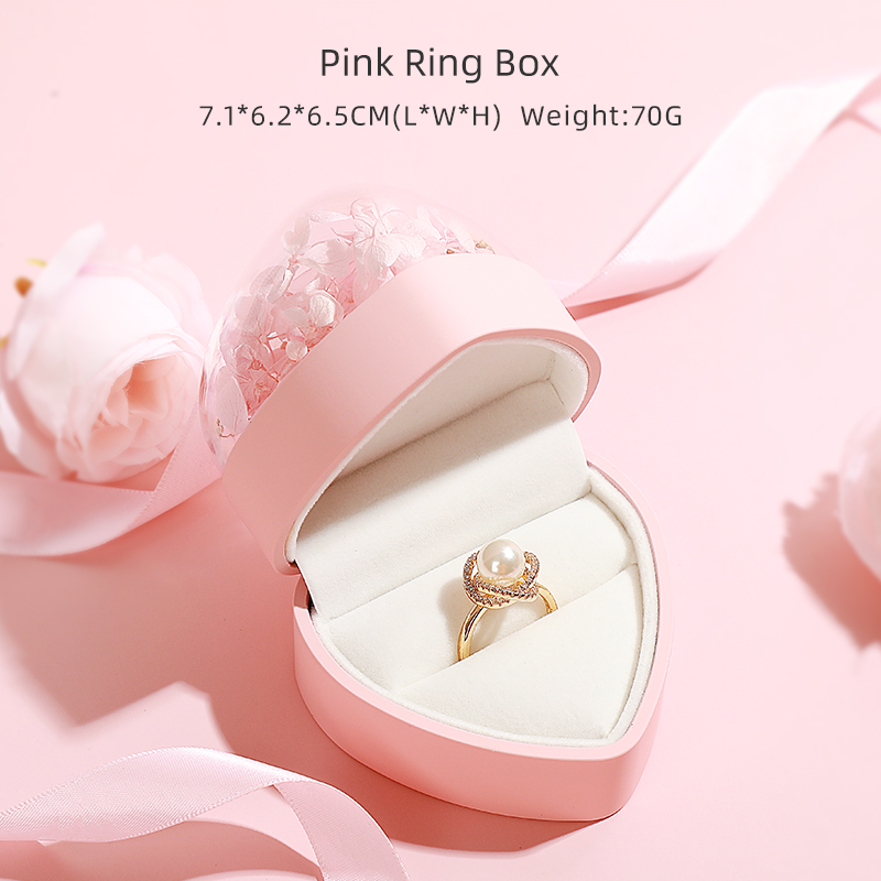 Pink ring box
