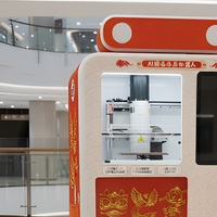 Imprimante automatique d'art sucré IA, machine distributrice de bonbons à haute efficacité pour la vente de snacks de rue et les activités commerciales