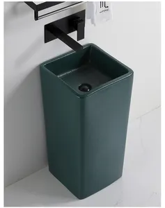 Ver imagem maior Adicionar para Comparar Partilhar Design europeu único lavatório a mão pedestal cerâmica sanitária