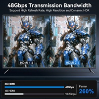 Câble USB C vers HDMI 2.1 8K 60Hz 4K 120Hz Type C vers HDMI pour moniteur, téléviseur, projecteur