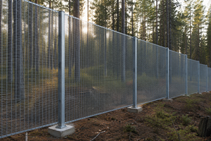 Clôture de sécurité domestique anti-escalade en treillis soudé 358, enduit de poudre, antirouille, durable, 2,1 m x 2,4 m, avec <span class=keywords><strong>lame</strong></span> de fil barbelé - Product Image 3
