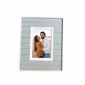Blue Color Custom Wooden Picture Supplier Home Decoration Photo Frame