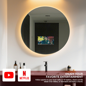 Grace Magic Smart Mirror <span class=keywords><strong>Precio</strong></span> más bajo Android Smart LED TV AI para baño Bluetooth Música Youtube <span class=keywords><strong>Spotify</strong></span> Todas las funciones - Product Image 3