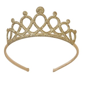 Ensemble de serre-têtes Couronne de Princesse pour Filles, avec Baguette Magique Étoile, en Tissu Coloré Fait Main, Bandeau pour Bébé, pour Remise de Diplôme et Ramadan - Product Image 2