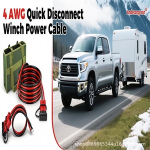 175A 12V Flame Retardant Class C for Plug <b>Power</b> <b>Cable</b> 4AWG 9FT Copper Conductor PVC Insulation Automotive Wiring IP65 - Product Image 3