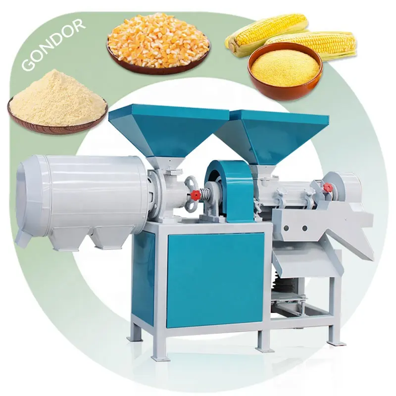 Dreschmörser-Schäler gewerblicher Dreschmaschinenherstellung Keimentferner Maisentferner Mais-Schäler und Mahlmaschine mit Reinigung