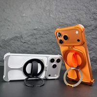 Étui de téléphone en alliage d'aluminium Série Trophy pour iPhone 18 Pro Max 17 Pro Max 16 Pro Max, support rotatif à 360° antichoc