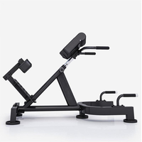 Chaise romaine pliable professionnelle avec hauteur réglable pour l'entraînement des muscles lombaires et abdominaux - Construction en acier
