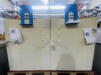 Rollo de papel de etiqueta autoadhesiva de gramo personalizado, material adhesivo de papel de arte semibrillante, Rollo Jumbo de pegatina térmica directa con recubrimiento superior