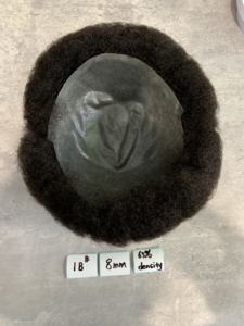 H365 Meilleures ventes Prothèse capillaire Full Lace 8mm 6mm Afro Wave et Loose Wave pour hommes noirs, 100% cheveux humains, boucles afro, expédition immédiate - Product Image 1