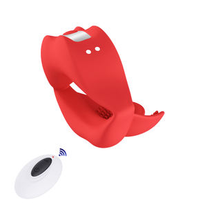 Silikon-<span class=keywords><strong>Massage</strong></span>-Vibrator für Herren / Hahnenkamm-Ring Sexspielzeug für Erwachsene / Magnetisches Aufladen / Fernbedienung - Product Image 2