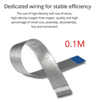 Câble plat flexible Ribbon FPV compatible HDTV, connecteur Raspberry Pi 4 Micro HDTV vers HDTV/Mini HDTV femelle 90 degrés FFC 20 broches