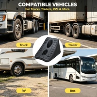 Cale de roue robuste en plastique HDPE anti-roulement pour camping-car, camion, véhicule utilitaire