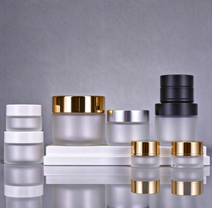 Pot en verre mat blanc de luxe 1 oz pour soins de la peau, gommage corporel, beurre corporel, crème contour des yeux, gel capillaire, soin des ongles, crème cosmétique pour le visage, avec boîte en papier - Product Image 5