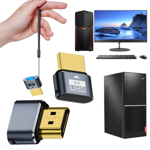 Adaptador de Enchufe Ficticio HDMI con Indicador para PC, Laptop y TV, con Audio 4K HD, Pantalla Virtual y Gráficos de Simulación - Product Image 1