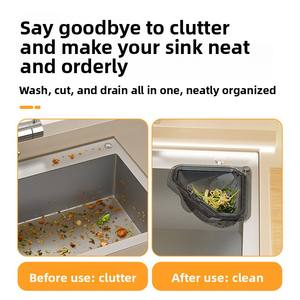 Cesta de drenaje magnética de plástico PET para piedras preciosas, colgante, filtro de agua para cocina, para drenaje de residuos alimentarios, nueva, al por mayor - Product Image 4