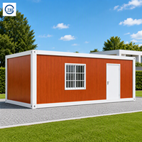 Maison conteneur modulaire préfabriquée à deux étages, grande taille, en acier, étanche, finition grain de bois moderne, la plus vendue