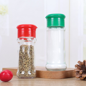 Venta al por mayor 100mL Herb & Spice Tools Botella de pimentero de vidrio vacía con tapón de rosca de plástico Rojo Negro verde - Product Image 2