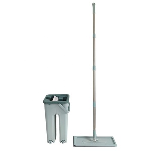 Mopa Plana de Microfibra con Escurridor Automático, Antibacterial, Duradera, Capacidad de 6L, Rotación de 360°, Limpieza Fácil, Reutilizable, de Acero Inoxidable - Product Image 3