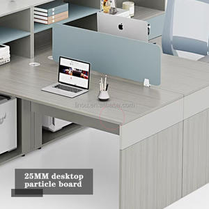 Station <span class=keywords><strong>de</strong></span> travail modulaire moderne, armoire simple en panneaux <span class=keywords><strong>de</strong></span> <span class=keywords><strong>bois</strong></span>, espace <span class=keywords><strong>de</strong></span> travail, <span class=keywords><strong>bureau</strong></span>, personnel, modules en <span class=keywords><strong>bois</strong></span>, 3 ans - Product Image 4