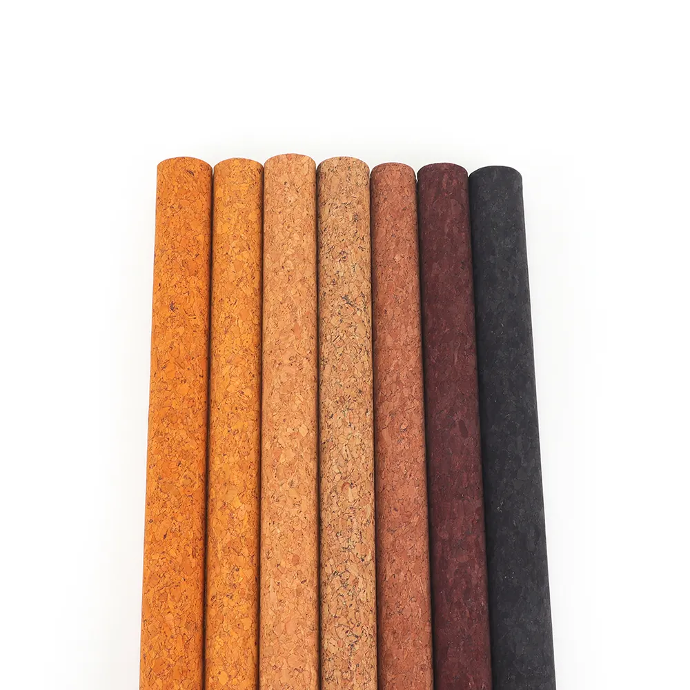 Factory Direct Sales Environmental Protection Natural Cork Leather Fabric PU