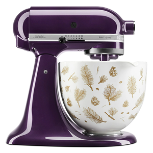 Bol en céramique <span class=keywords><strong>kitchenaid</strong></span> feuilles d'or, bol en céramique kithchenais pour la cuisson - Product Image 2